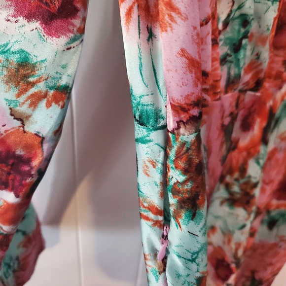 Handmade 1970s Floral Maxi Dress - Picture 7 of 7